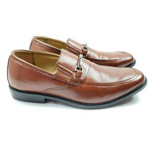 Felipe Stefano Mens Shoes Size 7 Cognac Loafers